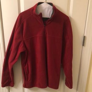 Red Croft and Barrow Quarter Zip Pullover